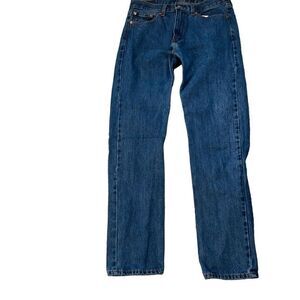 Levi Strauss & Co Men’s 505 Denim Mid-Rise Straight Leg Jeans Size W33 L34